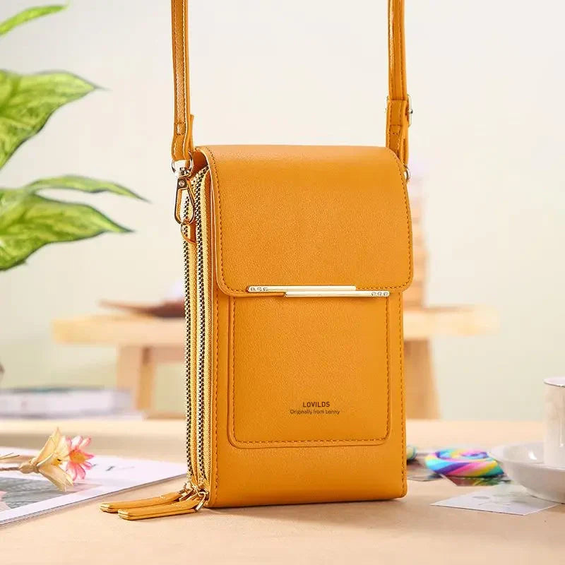 2026 Trendy Minimalist Elegant Women's Touchscreen Crossbody Phone Wallet
